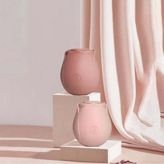 7 intense suction patterns. The rose toy mimic perfect oral sex, waterproof, Rose shaped clit stimulator that is make easy to carry.